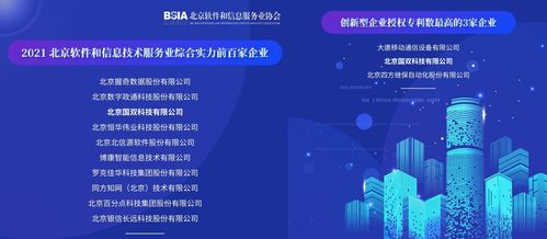 新年捷報，雙榜題名 國雙榮登2021北京軟件和信息服務業年度榜單，領航工業互聯網數據服務